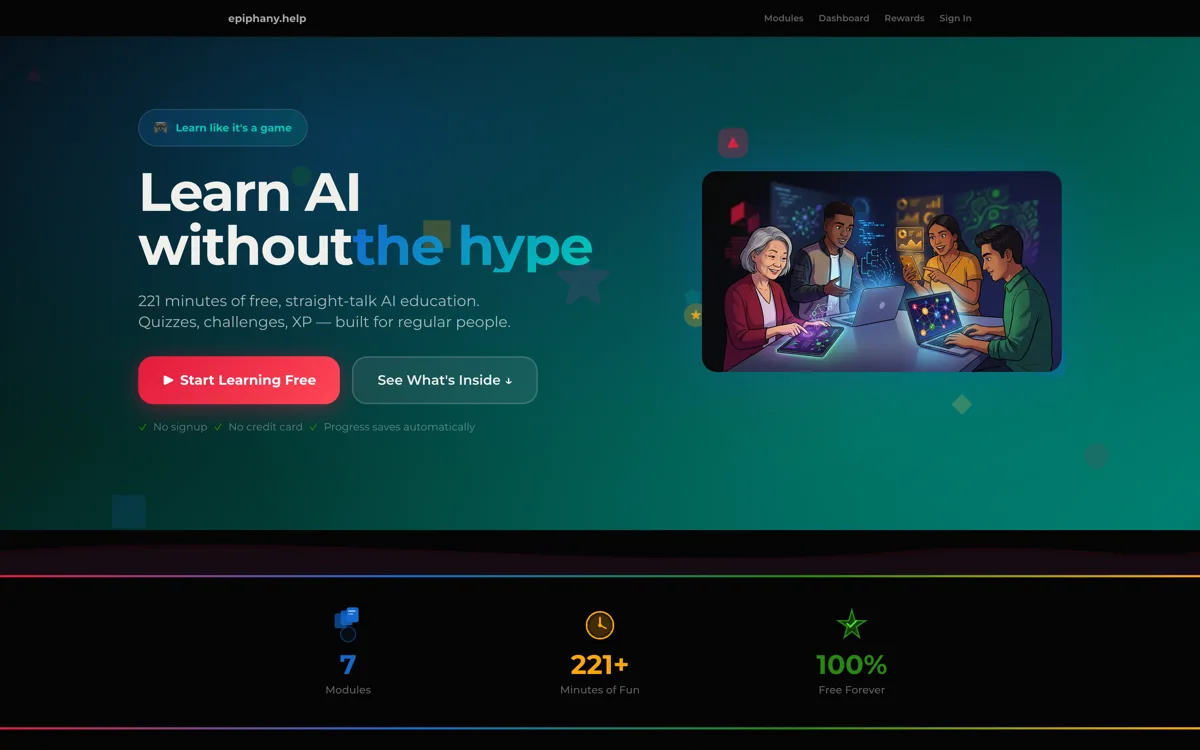 Epiphany Learn site preview