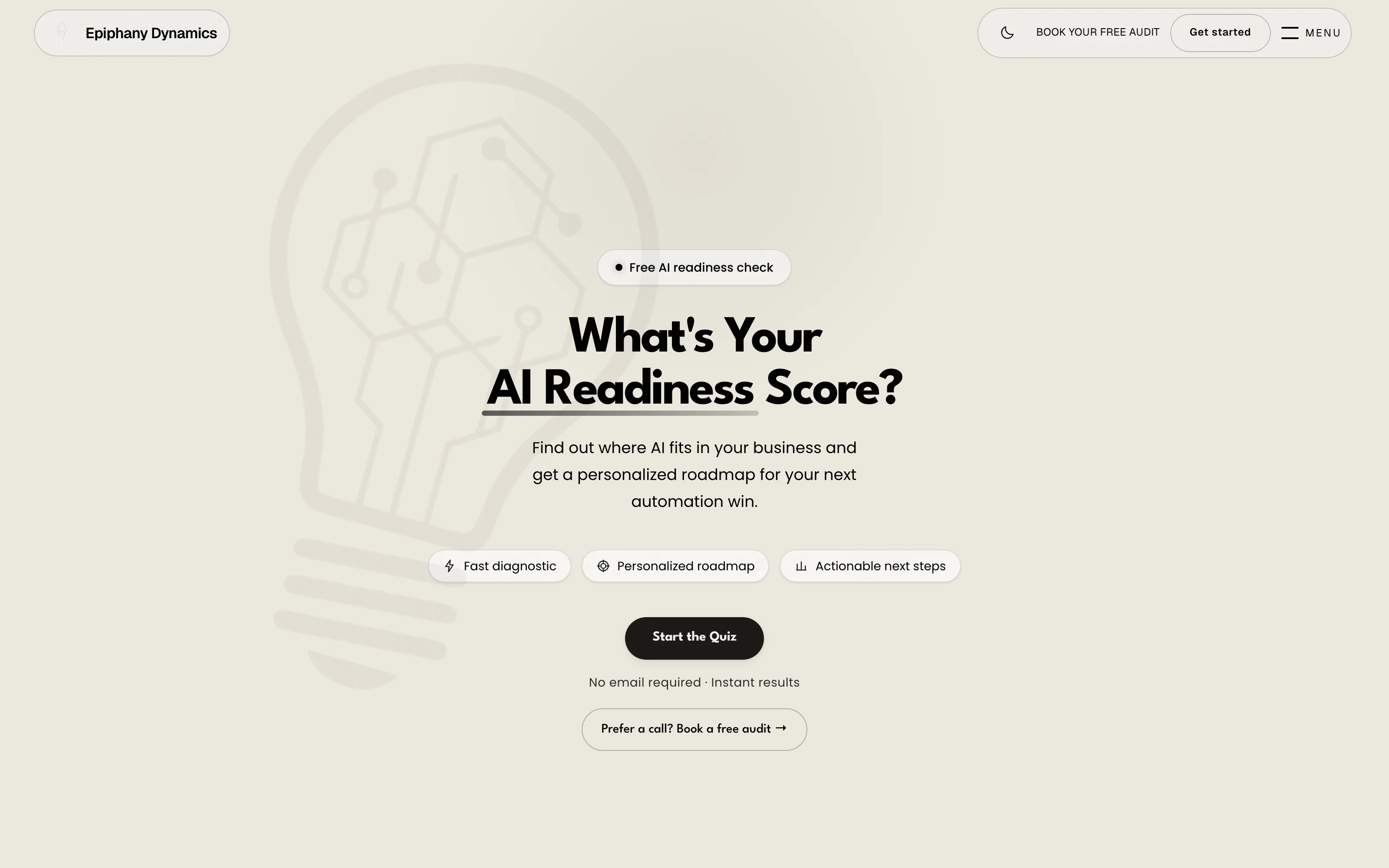 AI Readiness Quiz diagnostic