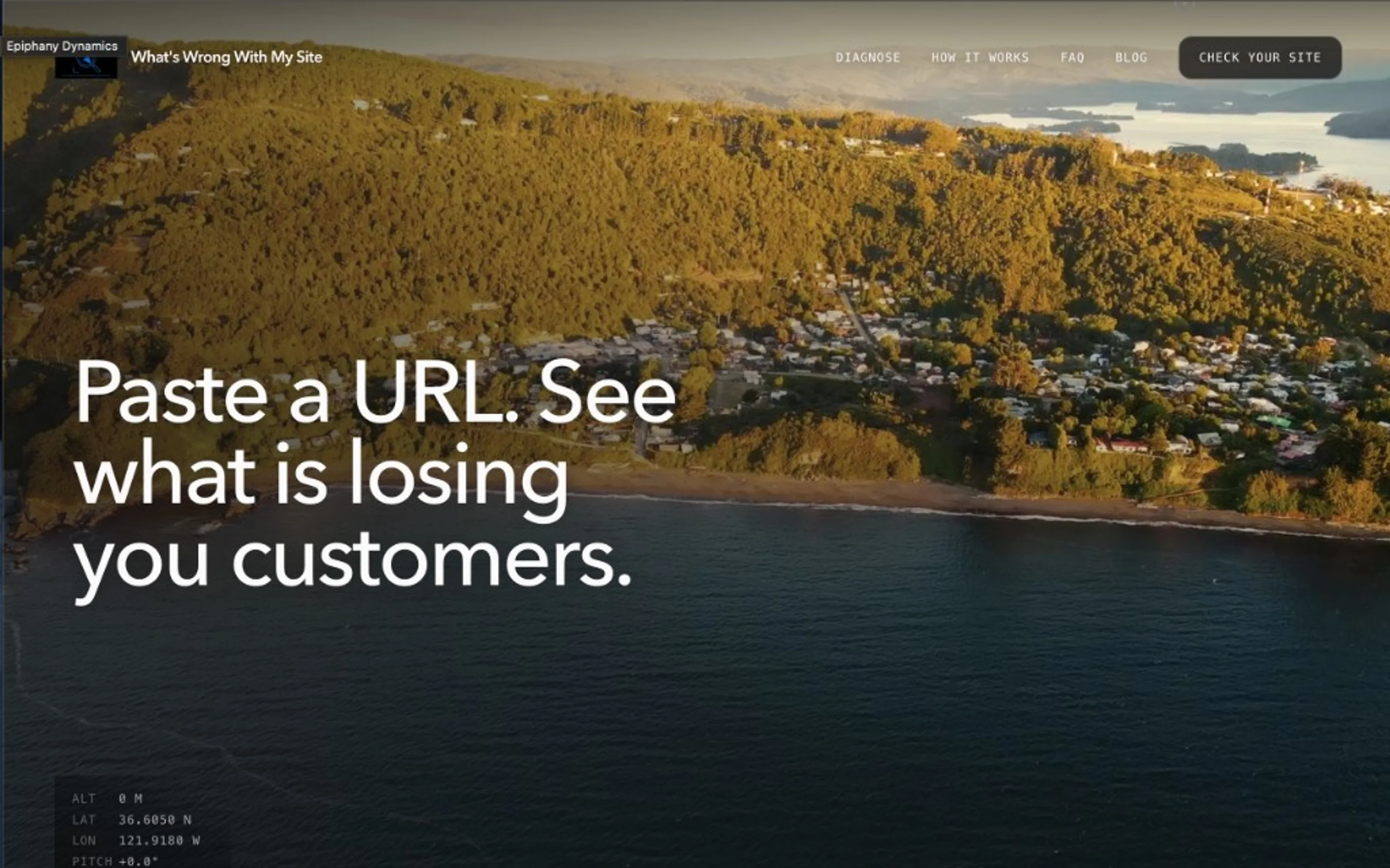 What's Wrong With My Site homepage